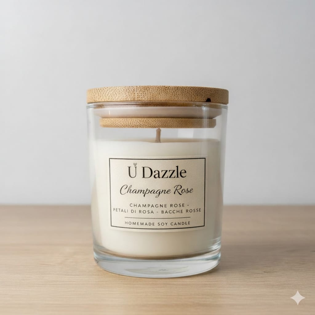 Candela Champagne Rose - Fragranza Luxury